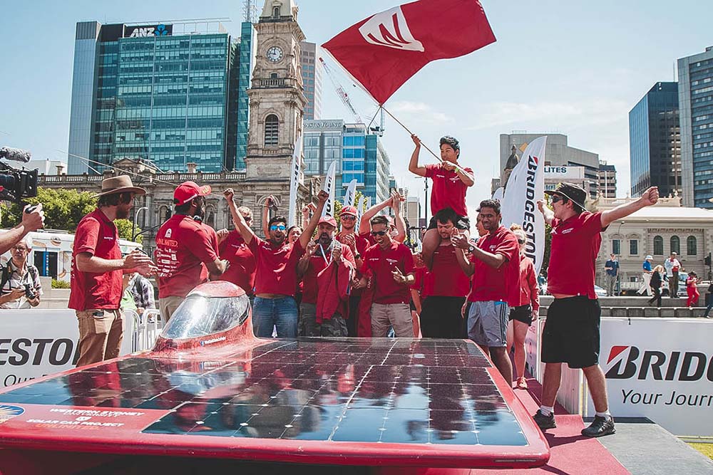 UNLIMITED at the finish line of the 2015 BWSC in Adelaide