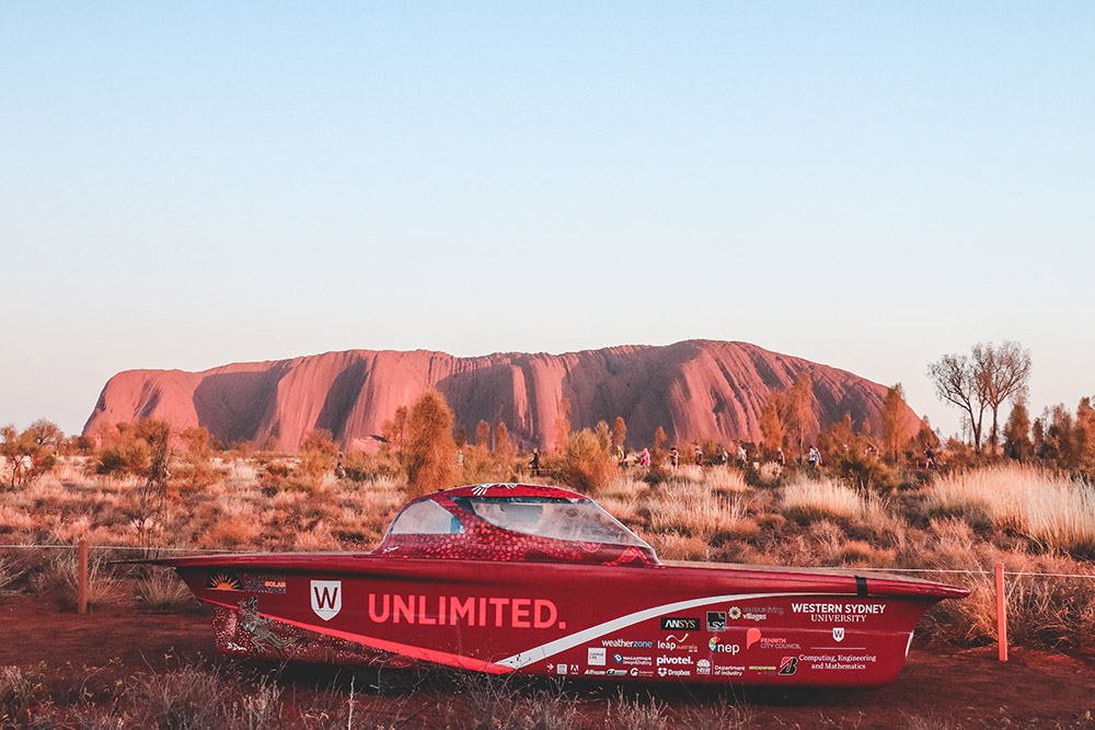 UNLIMITED pictured in front of ULURU