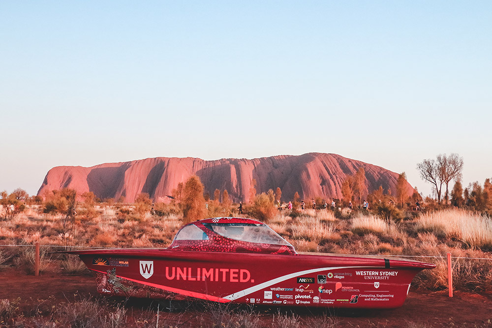 UNLIMITED pictured in front of ULURU